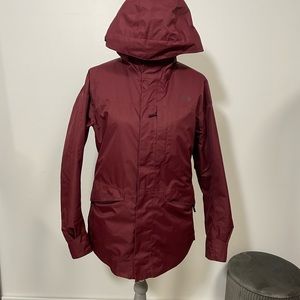 Tan north face ski jacket